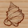 An SVG design featuring an intricately detailed shell.