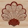 Vibrant Seashell Illustration A detailed illustration of a seashell with intricate details, suitable for vector art design.