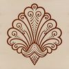 Ornate Seashell Icon An ornate seashell icon, designed as a scalable SVG file for creative projects.