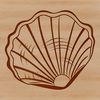 Decorative Shell Design Vector Art A detailed illustration of a seashell with intricate designs, suitable for vector art projects.