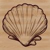Beautiful Beach Shell Vector Art Seashell illustration in vector format for design projects and creative endeavors.