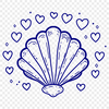 Unique Seashell In SVG Free Commercial Use Download