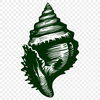 Artistic Seashell In DXF Free Commercial Use Download