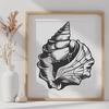 Artistic Seashell In SVG - Free Download