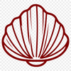 Seashell Printable Image In SVG, PNG, PDF And DXF File Formats