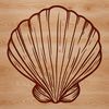 Seaside Decorative Shell Icon A digital representation of a seashell, ideal for seaside-themed projects.