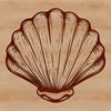 Seaside Treasures - SVG Graphic Design A seashell graphic in SVG format, ideal for cutting machine templates or digital designs.