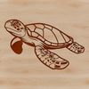 Wildlife Vector Art Sea Creature Design A detailed illustration of a sea turtle in its natural environment, suitable for vector graphics design.