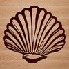Coastal Illustration A 3D illustration of a seashell in vector format, suitable for various design applications.