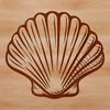 Beautiful Seaside Shell Vector Outline A detailed outline of a shell, ideal as a clip art element for crafting and design applications.