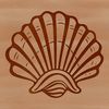 Beautiful Seashell Vector Graphic A detailed illustration of a seashell, designed as a vector graphic for various design applications.