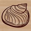 Intricate Seaside Shell Vector A single seashell with intricate details, suitable for vector art design.