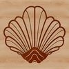 Seaside Treasures A detailed illustration of a seashell found on a seaside beach, suitable for vector art and cutting machine designs.