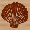 Coastal Seashell Illustration in Vector Format Seaside-themed clip art featuring a intricately detailed seashell in scalable vector format.