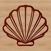 Beautiful Beachcomber's Find A high-resolution SVG graphic of a seashell, ideal for use in digital designs and craft templates.