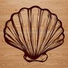 A realistic vector illustration of a seashell found on the seaside.