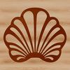 Beautiful Coastal Shell SVG Image A high-resolution digital illustration of a seashell with intricate details, suitable for vector design and commercial use.