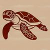 A digital vector graphic of a wild sea creature roaming the ocean floor.