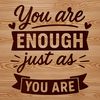 Simple Self Worth Motivational Image A motivational quote about self-worth and confidence displayed as a simple vector design.