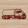 A high-quality vector graphic illustration of a semi truck.