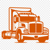 Semi Truck In DXFs - Free Commercial Use License