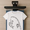 SVG fishing rod vector art for templates and design projects