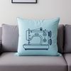 Industrial Craftsmanship A detailed illustration of a sewing machine, suitable for commercial use.