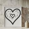 Free Unique Love Heart Decal