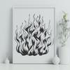 Flames Decal In PDF File Format For Free Download