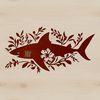 An image of a shark rendered in a format optimized for digital cutting machines and craft software.