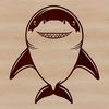 A detailed illustration of a shark in its natural habitat, suitable for vector graphics.