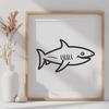 Free Shark - Laser Cutter SVG Free Download