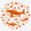 Shark Vector Image In DXF File Format For Free Download