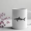 Detailed Shark Illustration for Vector Design A detailed illustration of a shark with realistic features, suitable for vector graphics design.