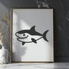 Artistic Shark In SVG Free Commercial Use Download