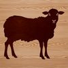 Beautiful Domesticated Sheep Vector Art A detailed illustration of a farm animal, featuring a domesticated sheep with realistic features.