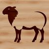 Bold Sheep Illustration Simple illustration of a sheep with bold lines and minimal details.