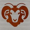 Beautiful Sheep Head Vector Art A detailed illustration of a farm animal's head, suitable as vector art for commercial or personal projects.