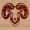 Sheep Portrait Design A high-quality illustration of a ram's head, suitable for vector art and design projects.