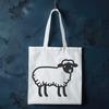Simple Illustration of a Sheep A simple line drawing of a farm animal, suitable for vector design.