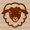 Stylized Sheep Illustration An SVG vector art design featuring a stylized farm animal, specifically a sheep.