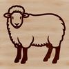 Simple line drawing of a farm animal, suitable for vector art and commercial or personal use.