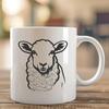 Beautiful Sheep In PDF & PNG