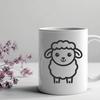 Beautiful Sheep Printable Artwork - Free SVG