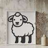 Creative Sheep Printable Image - Free SVG