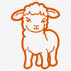 Sheep Vector Illustration In SVG, PNG, PDF And DXF Formats