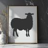 Beautiful Sheep In DXF - For Free Download, Commercial Use