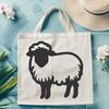 Artistic Sheep Simple Line Drawing - Free SVG Download