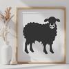 Artistic Sheep Printable Artwork - Free DXF