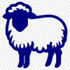 Artistic Sheep Simple Line Drawing - Free SVG Download